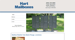 Desktop Screenshot of hartmailboxes.com